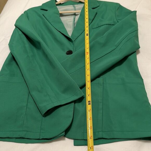 NWOT Shein Green Oversized Business Single Breasted Blazer Size Small - Picture 8 of 12